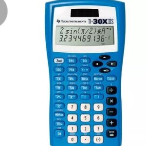 EUC Texas Instruments TI-30XIIS Dual-Line Display Scientific Calculator in Blue